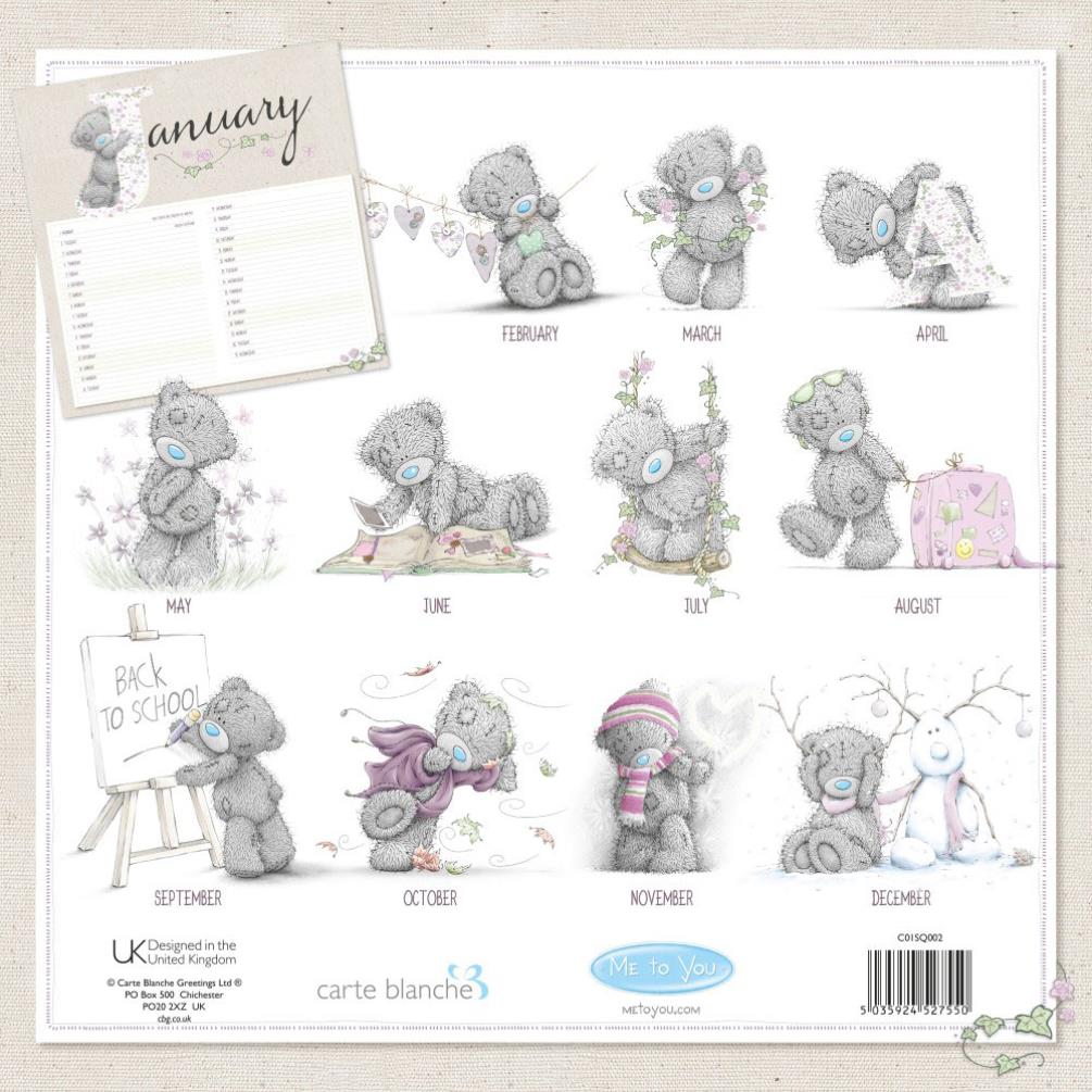 2018 Me to You Classic Square Calendar Extra Image 1